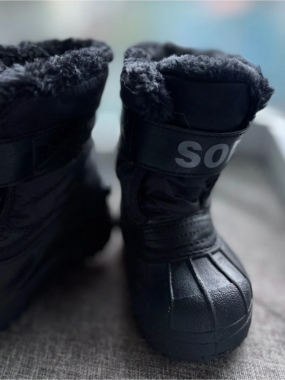 Sorel Kids Black Winter Rain & Snow Boots Unisex